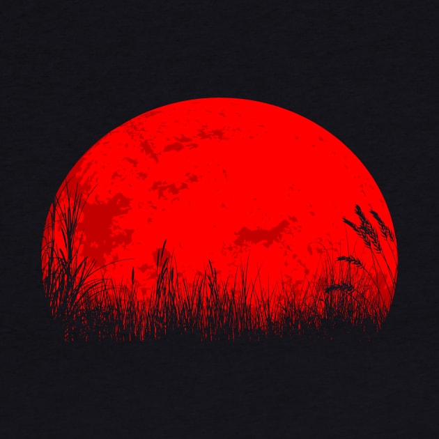 Red moon by mercert